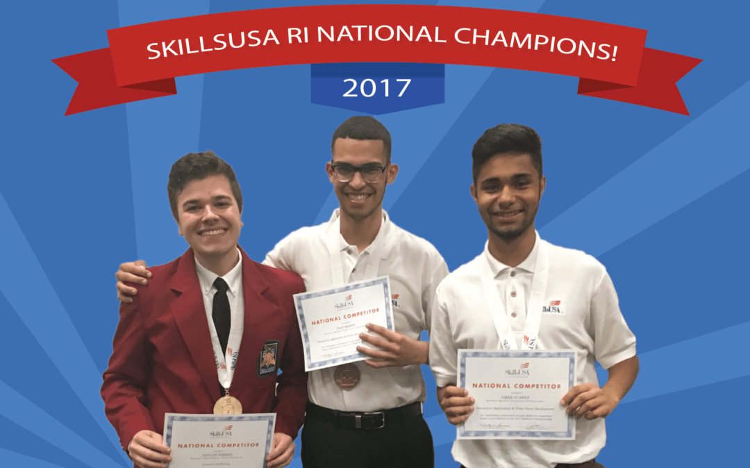 Congratulations SkillsUSA RI National Champions!
